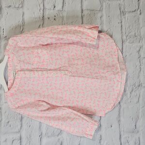 Carter's Pink Patterned Cat Long Sleeve Shirt